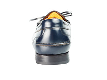 Load image into Gallery viewer, Laces Navy Mocassinis